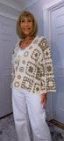 Piper Crochet Cardigan – Ivory & Beige Boho Style
