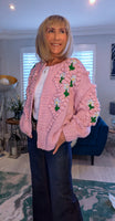 Alexie -Rose Chunky Cardigan- Pink