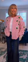 Alexie -Rose Chunky Cardigan- Pink