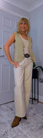 Sydney – V-Neck Sparkly Waistcoat in Gold or Silver