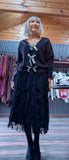 Farrah Black Sweater with Silver Sequin  Bows