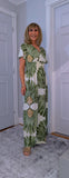 Gianna Dress – Soft Jersey Floral Dress with Shirred Waist (Sizes 8–18)