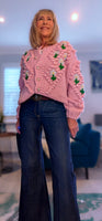 Alexie -Rose Chunky Cardigan- Pink