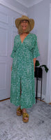 Romy Kimono Style Maxi Dress – Pink or Green Animal Print