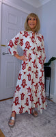 Eunice Shirt Dress Bold Red Dress