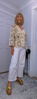 Piper Crochet Cardigan – Ivory & Beige Boho Style