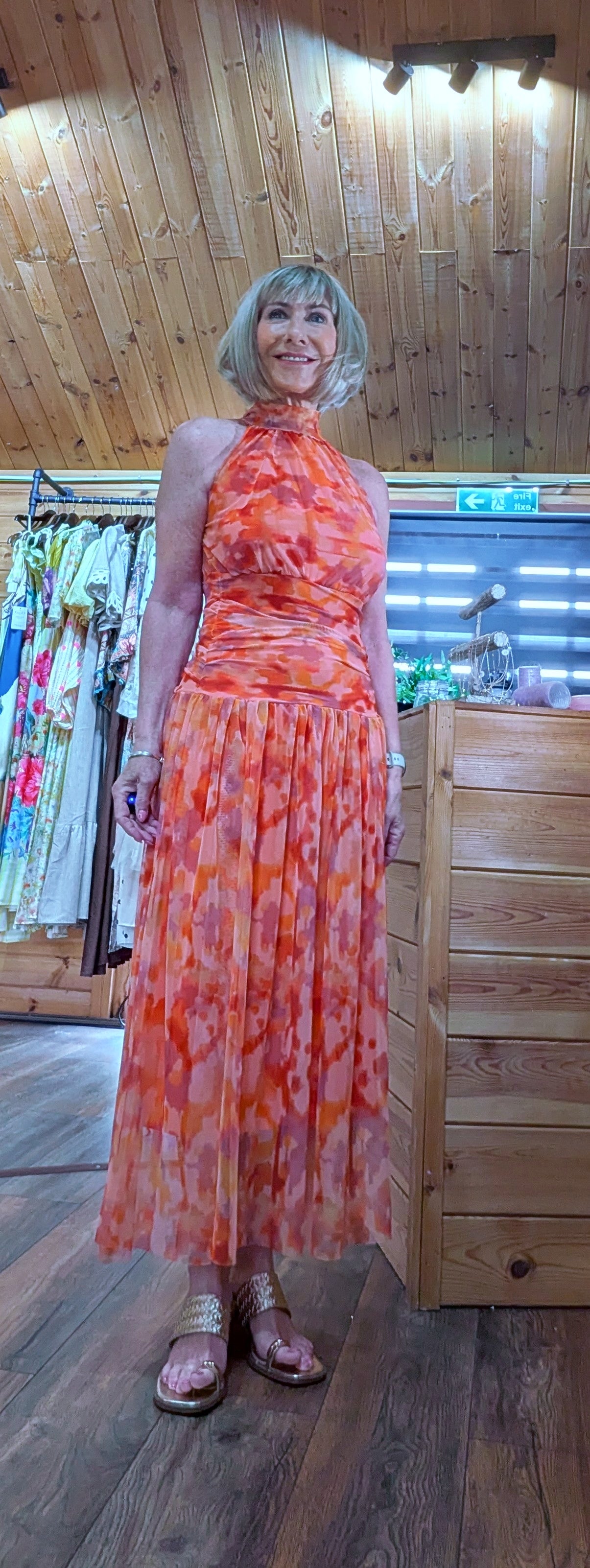 Halterneck summer occasion dress
