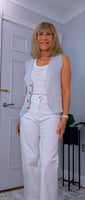 Sydney – V-Neck Sparkly Waistcoat in Gold or Silver
