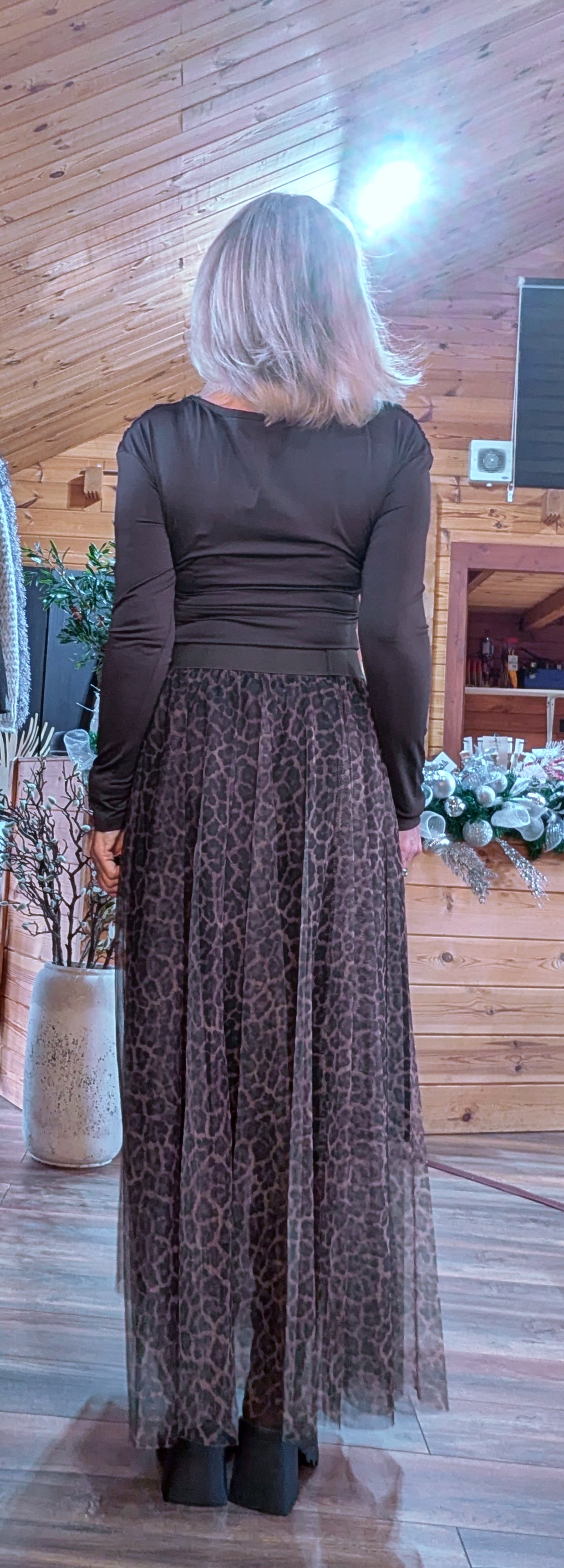 Callista Leopard Print Tulle Skirt – Fully Lined - Flowy