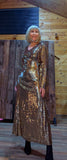 Gladys Gold  Statement Metallic Statement Dress