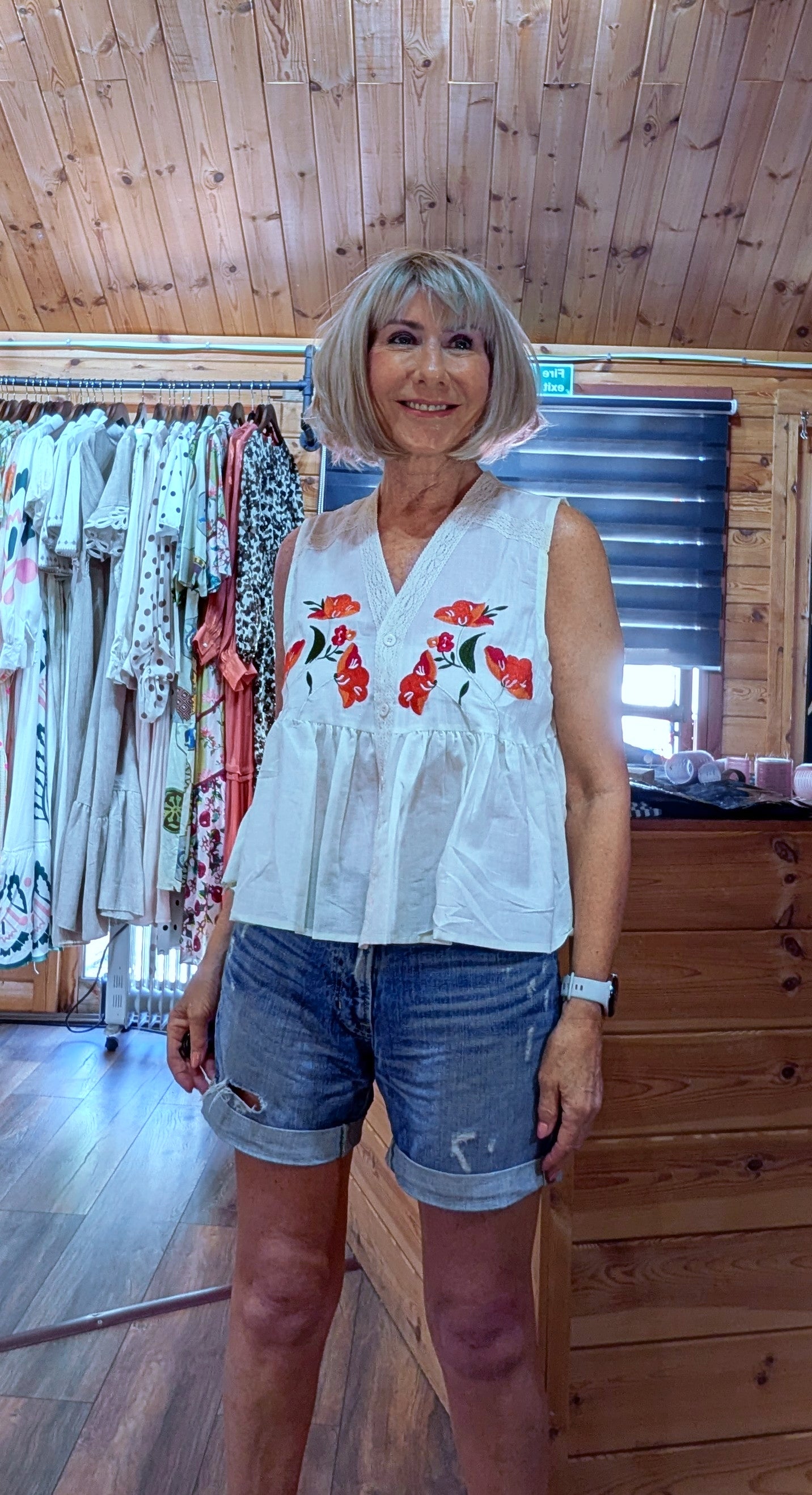 Penelope Embroidered Cotton Blouse