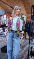 Amora Silky Cardigan – Olive Green or Maroon with ¾ Sleeves