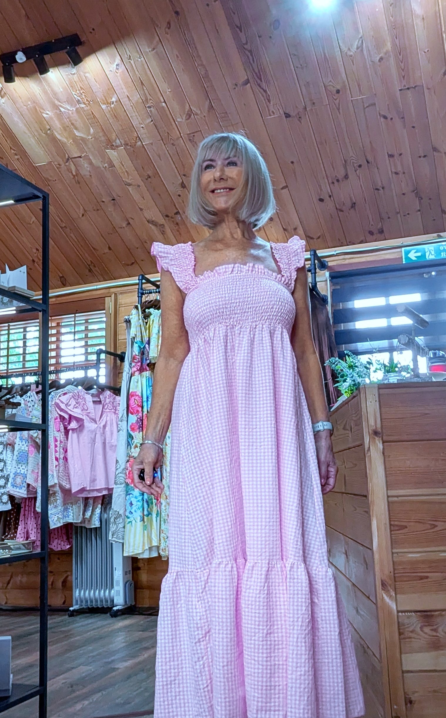 Evelyn one size summer dress fits UK 8 to 12
