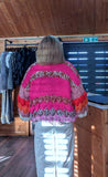 Abby Chunky Handmade Statement  Cardigan –Multi Coloured
