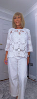 Tara Crocheted Floral Top – 100% Cotton Boho  Layer