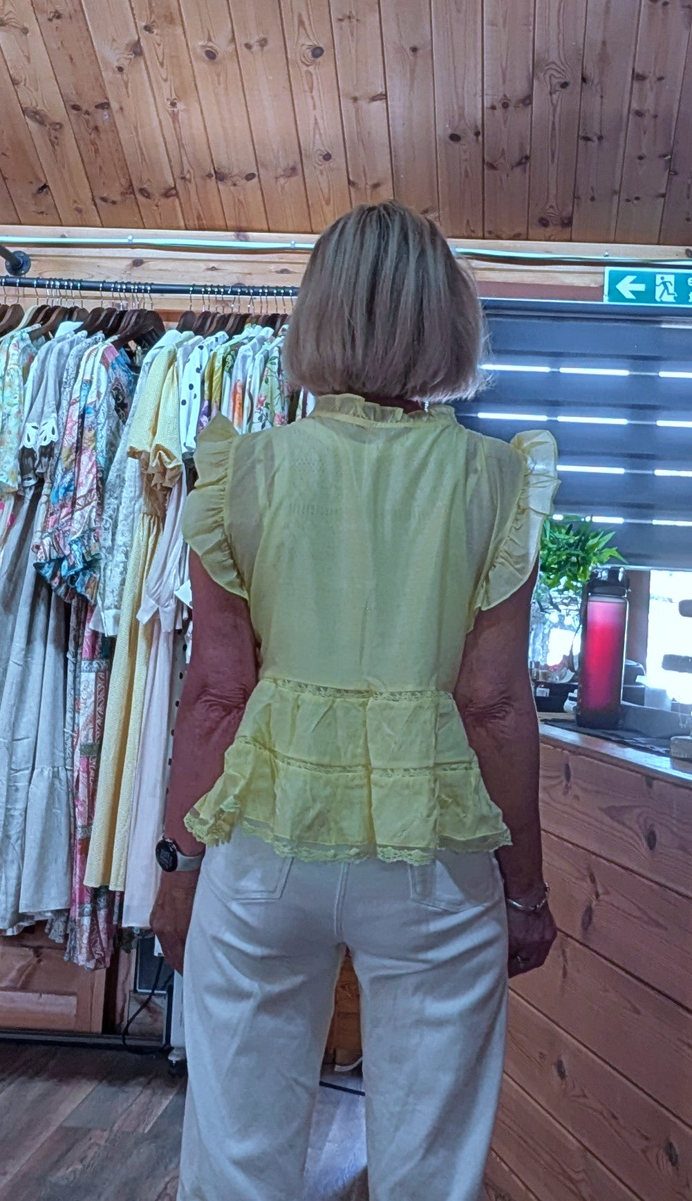Edwina Cotton & Silk Frill Blouse