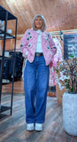 Alexie -Rose Chunky Cardigan- Pink