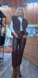 Adeline Sleeveless Fringe Cardigan – Taupe or Chocolate