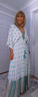 Ava Sequin Maxi Dress – Pink or Turquoise