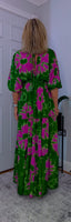 Elodie Bohemian Silk Maxi Dress