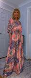 Elodie Bohemian Silk Maxi Dress