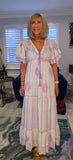 Rhea Bohemian Floral Maxi Dress – Green or Lilac