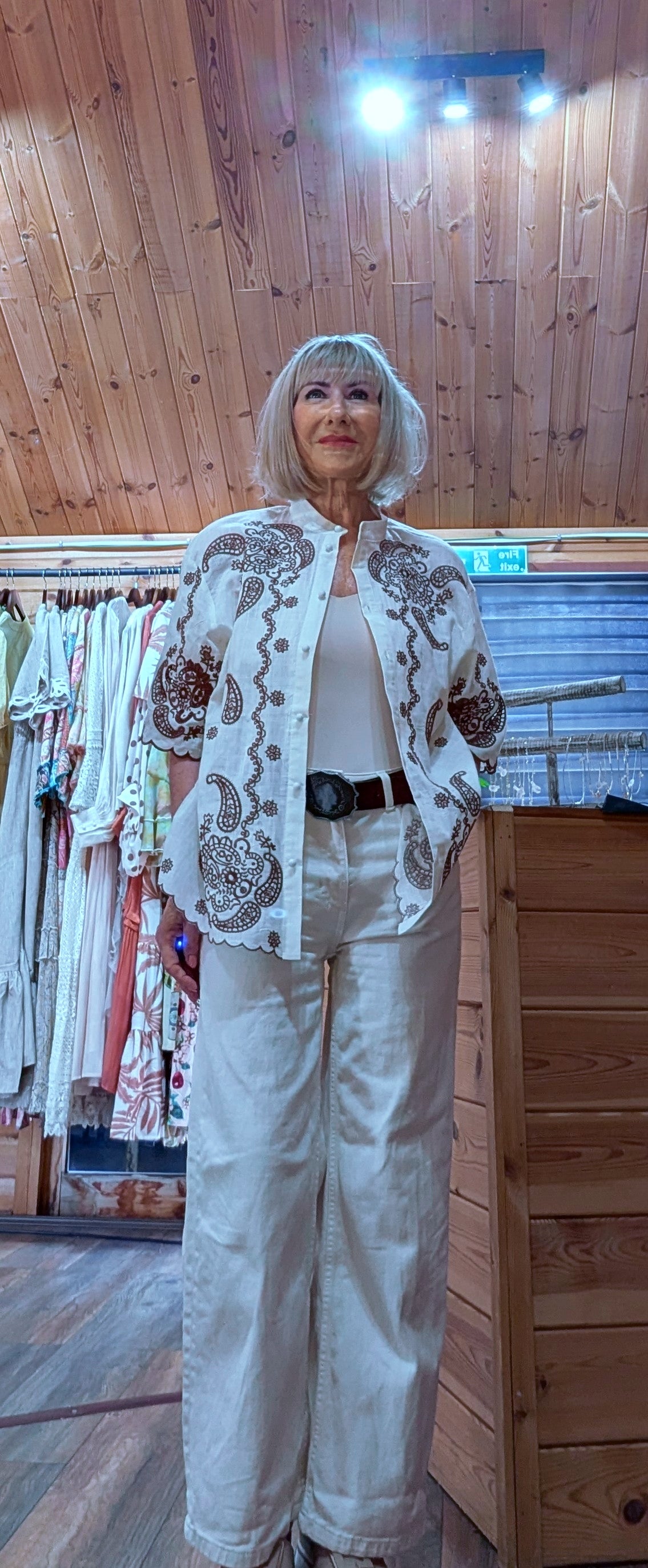 Casual summer cotton ladies shirt UK