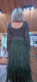 Anastasia Tulle Dress - Waterfall Skirt & Scoop Neck Sweater Top