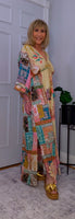 Ember Boho Maxi Dress – Multicoloured Viscose Patchwork Dress