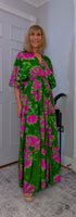 Elodie Bohemian Silk Maxi Dress