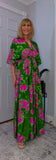 Elodie Bohemian Silk Maxi Dress