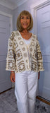 Piper Crochet Cardigan – Ivory & Beige Boho Style