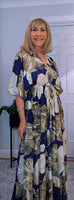 Elodie Bohemian Silk Maxi Dress