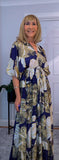Elodie Bohemian Silk Maxi Dress