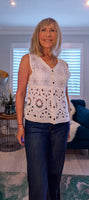 Alice Crochet Top – Vintage Sleeveless Blouse