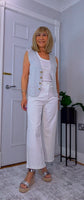 Sydney – V-Neck Sparkly Waistcoat in Gold or Silver