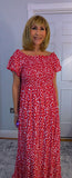 Lottie Dress – Ditsy Floral Shirred Maxi Dress | Off Shoulder Summer Dress | UK Sizes M–XXL