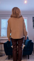 Judy Faux Fur Cotton Jacket- Soft Beige