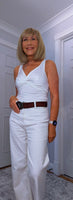 Bess Bodysuit – White Twist Bust Fitted Bodysuit (Non Returnable)