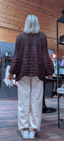 Honor Chunky Knit Cardigan – Sequins & Pagoda  Sleeves