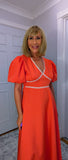 Alexandra Puff Sleeve Dress – Pink or Coral