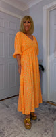 Roma Boho Cotton Dress – Vivid Summer Colours & Puff Sleeves