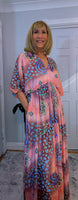 Elodie Bohemian Silk Maxi Dress