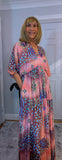 Elodie Bohemian Silk Maxi Dress