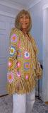 Ora Crochet Cardigan Beige