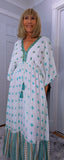 Ava Sequin Maxi Dress – Pink or Turquoise
