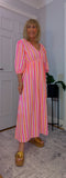 Roma Boho Cotton Dress – Vivid Summer Colours & Puff Sleeves