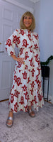 Eunice Shirt Dress Bold Red Dress