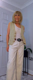 Sydney – V-Neck Sparkly Waistcoat in Gold or Silver