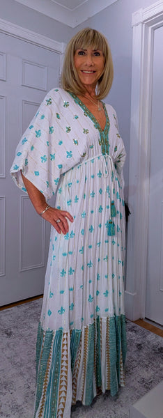 Ava Sequin Maxi Dress – Pink or Turquoise
